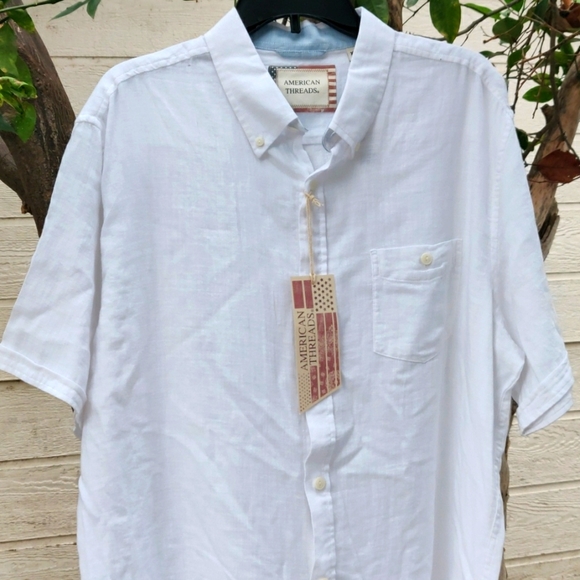 American threads Men's shirt Size XL color white - Picture 3 of 6